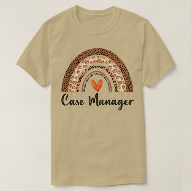 Camiseta Gestor de caso Rainbow Leopard Gift 3 (Frente do Design)