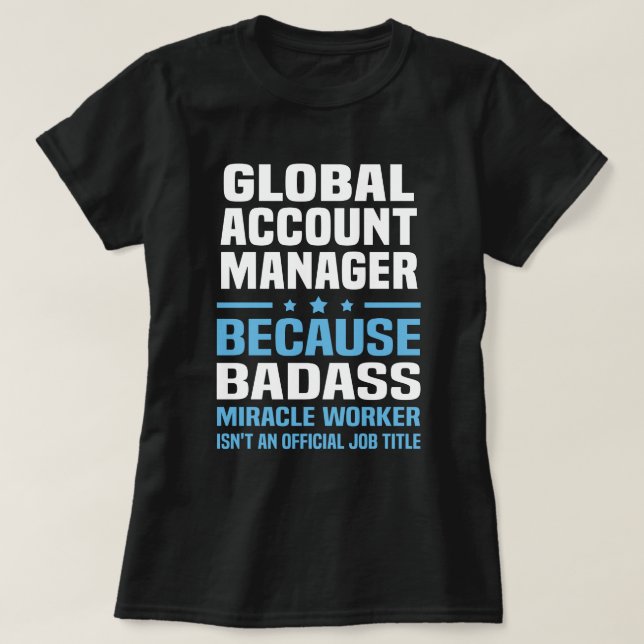 Camiseta Gestor de Contas Global (Frente do Design)