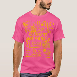 Camiseta GESTOR DE EVENTOS ASSISTENTE NICE DESIGN 2017 Clas
