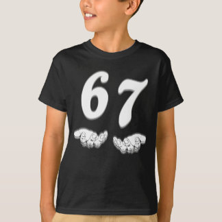Camiseta Gestor de Mão Engraçado 67 Meme Gen Alpha 6 7