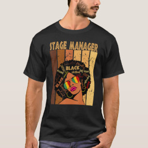 Camiseta Gestor de palcos História Negra Afro-Americana