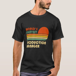 Camiseta Gestor de Produção mais Okayest do Mundo — Retro F