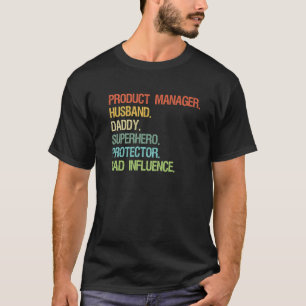 Camiseta Gestor de produtos PAI de super-heróis para Pai ma