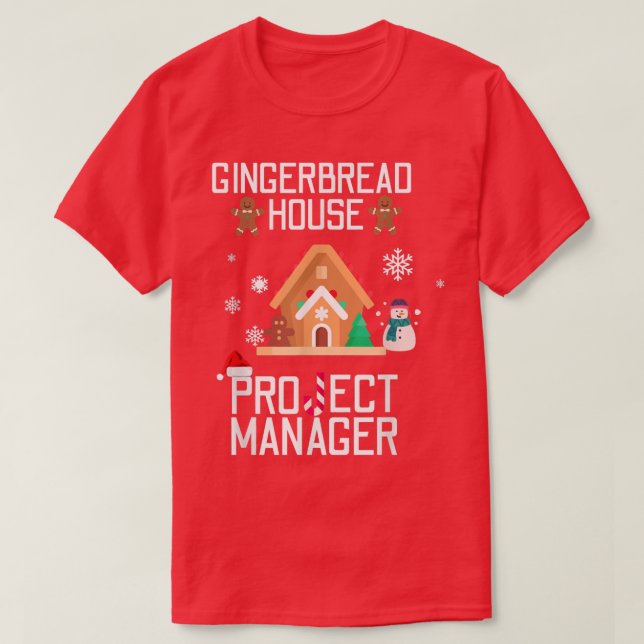 Camiseta Gestor de Projetos da Gingercake House (Frente do Design)