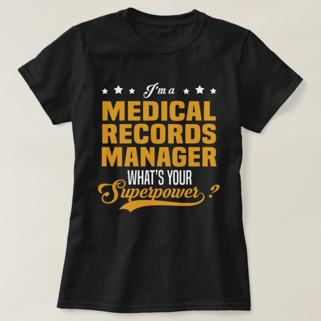 Camiseta Gestor de Registros Médicos (Frente do Design)