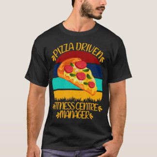 Camiseta Gestor do Centro de Malhações de Pizza Engraçado P