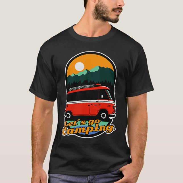 Camiseta Get away from it all  Let's go Camping (Frente)