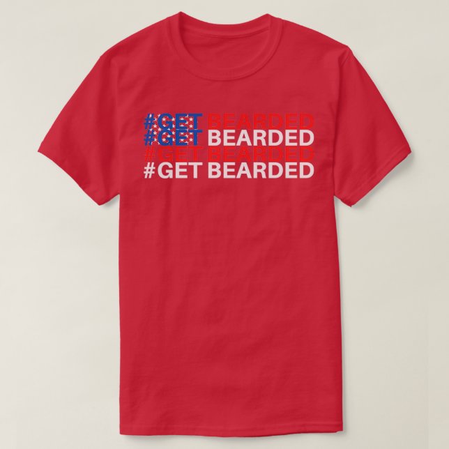 Camiseta Get Bearded America (Frente do Design)