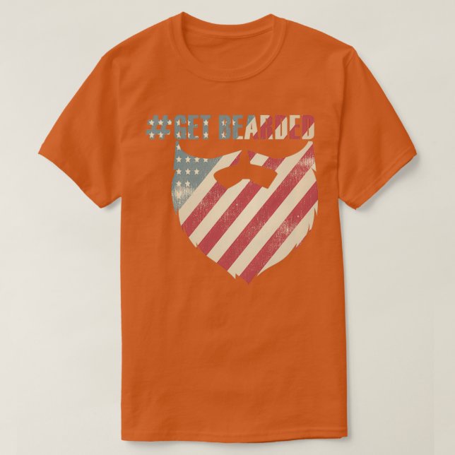 Camiseta Get Bearded America 2 (Frente do Design)