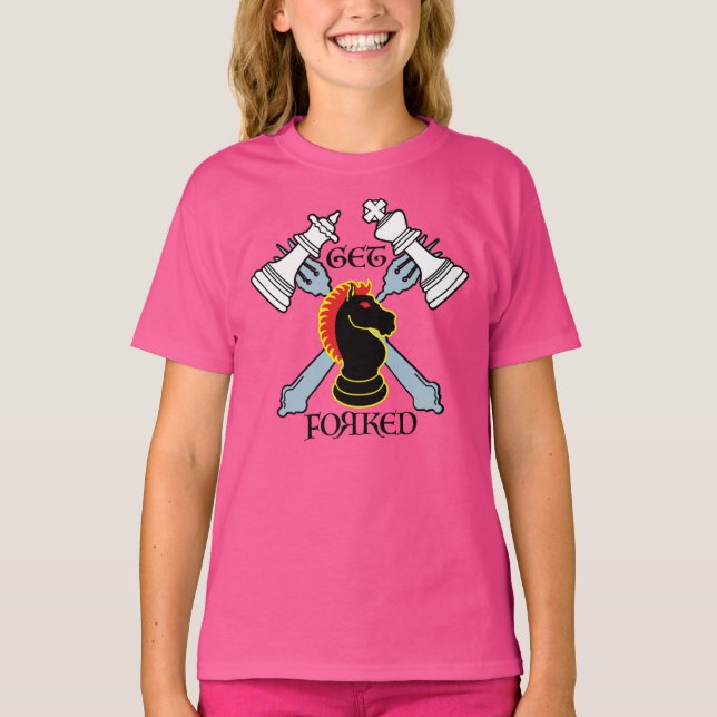 Camiseta GET FORKED black wins (Frente)