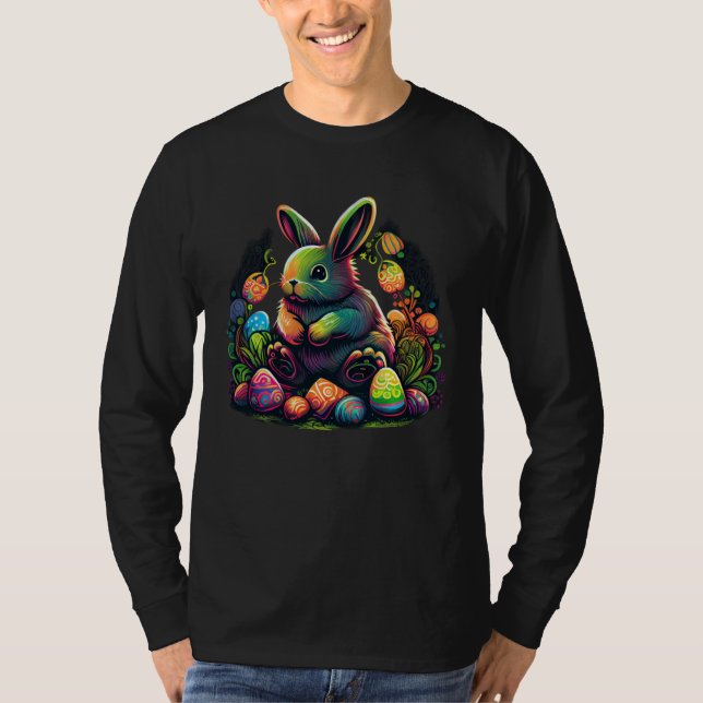 Camiseta Get into the holiday spirit with this Easter Bunny (Frente)