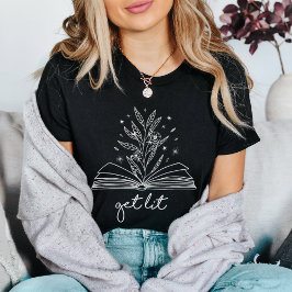 Camiseta Get Lit Blooming Floral Book