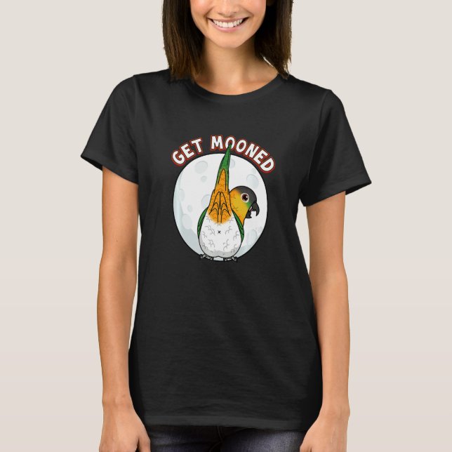 Camiseta Get Mooned I Parrot Underfluffies I Black headed C (Frente)