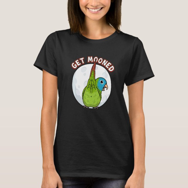 Camiseta Get Mooned I Parrot Underfluffies I Blue crowned C (Frente)