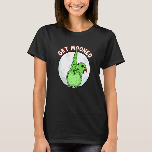 Camiseta Get Mooned I Parrot Underfluffies I Green Indian R (Frente)