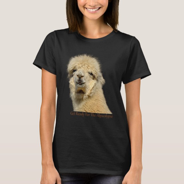 Camiseta Get Ready For The Alpacalypse Cute Alpaca animal L (Frente)