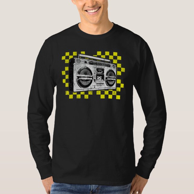 Camiseta Getto Blaster Boombox Rádio Hip Hop Dobra Mus (Frente)