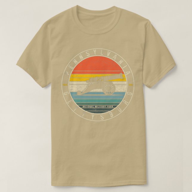 Camiseta Gettysburg National Park Pennsylvania Since 1863 M (Frente do Design)