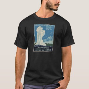 Camiseta Geyser WPA do parque nacional de Yellowstone do
