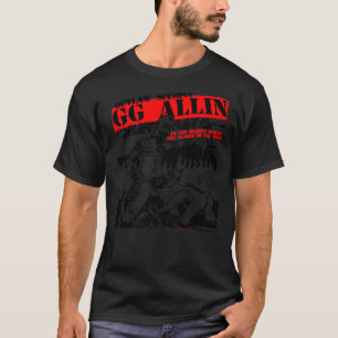 Camiseta GG Allin Outlaw Scum Vintage m Design Essential T-