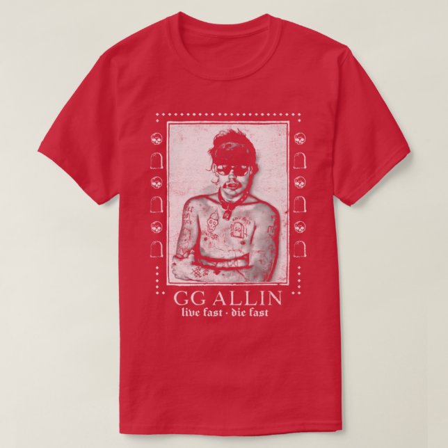 Camiseta GG Allin Punksthetic Design (Frente do Design)