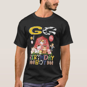 Camiseta GG do menino de aniversário 1º aniversário Red Cow