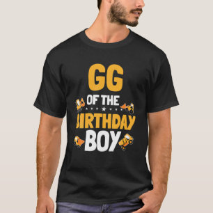 Camiseta GG Do Trabalhador De Construção De Meninos De Aniv