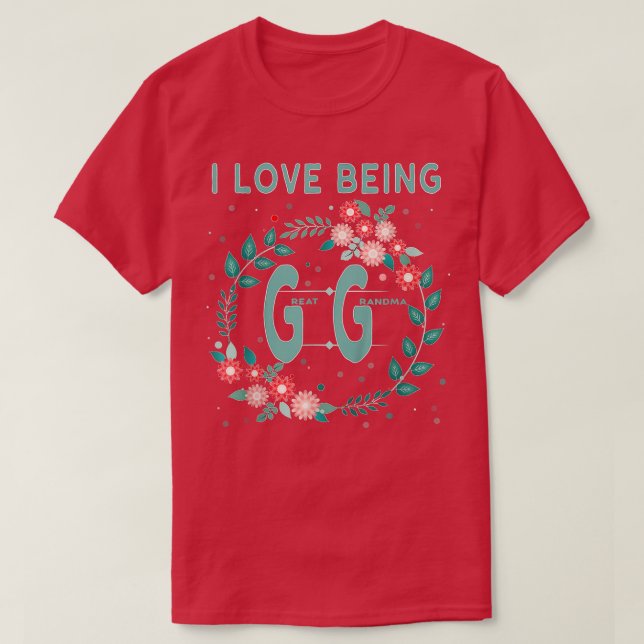 Camiseta Gg I Love Be Gigi Excelente Avô Gifts - C (Frente do Design)