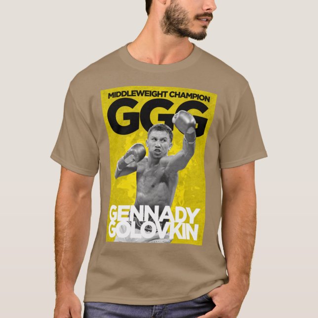Camiseta GGG O lutador mais temido no peso médio (Frente)