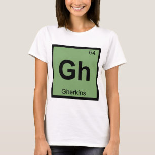 Camiseta Gh - Símbolo da mesa periódica da química dos