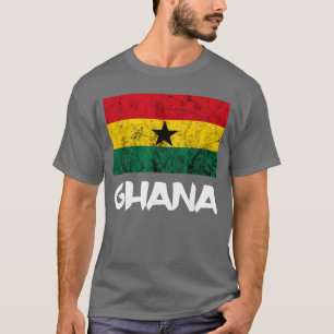 Camiseta Ghana Antigo Ghanês Bandeira África Raízes Ghanesa