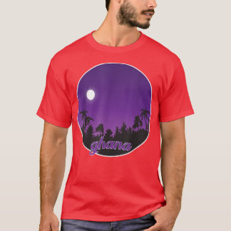 Camiseta ghana By night with Palms