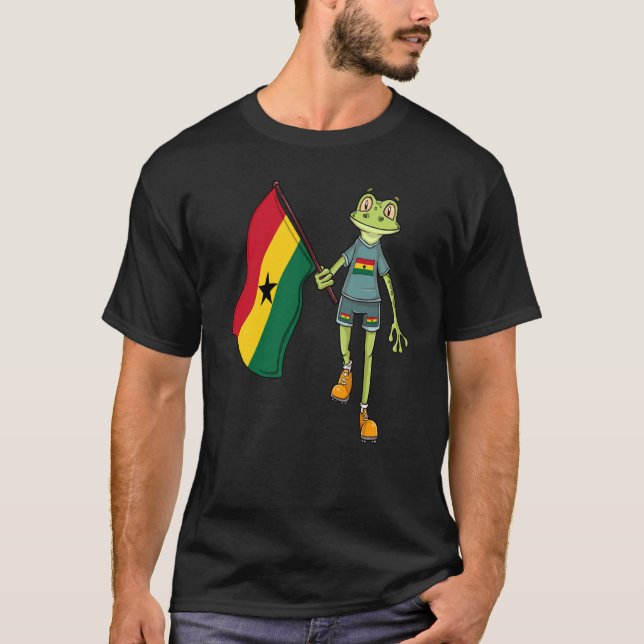Camiseta Ghana Fan Frog (Frente)