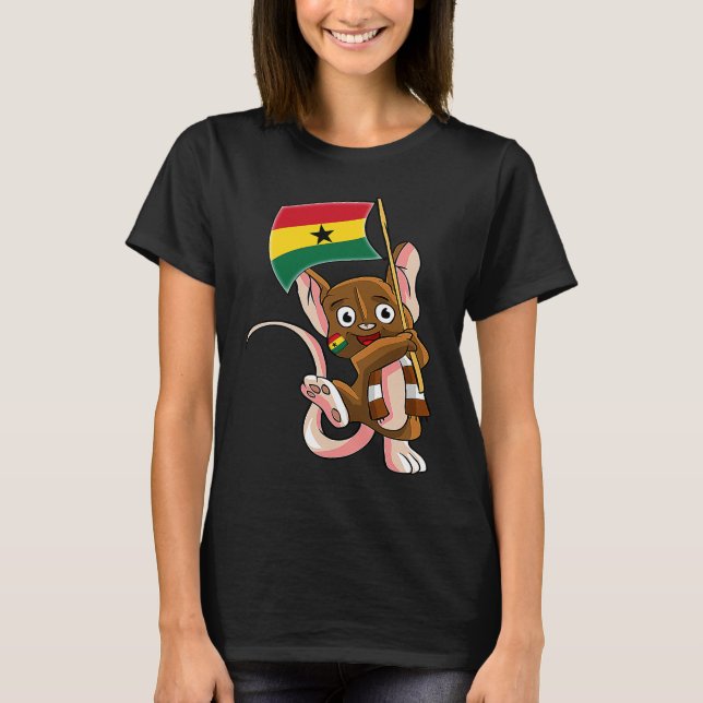 Camiseta Ghana Fan Mouse (Frente)