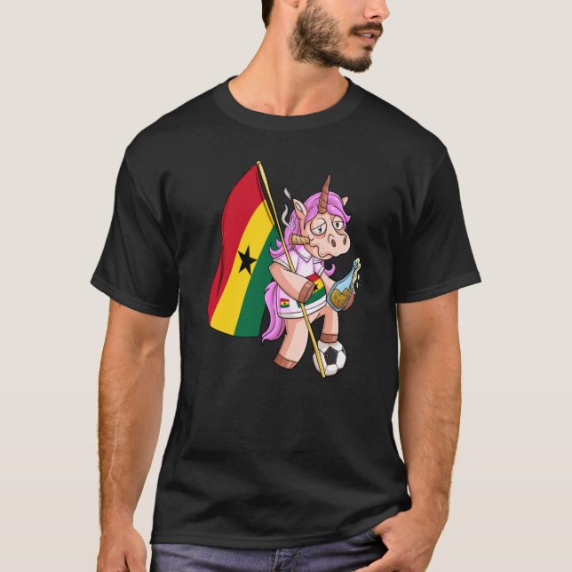 Camiseta Ghana Party Unicorn (Frente)