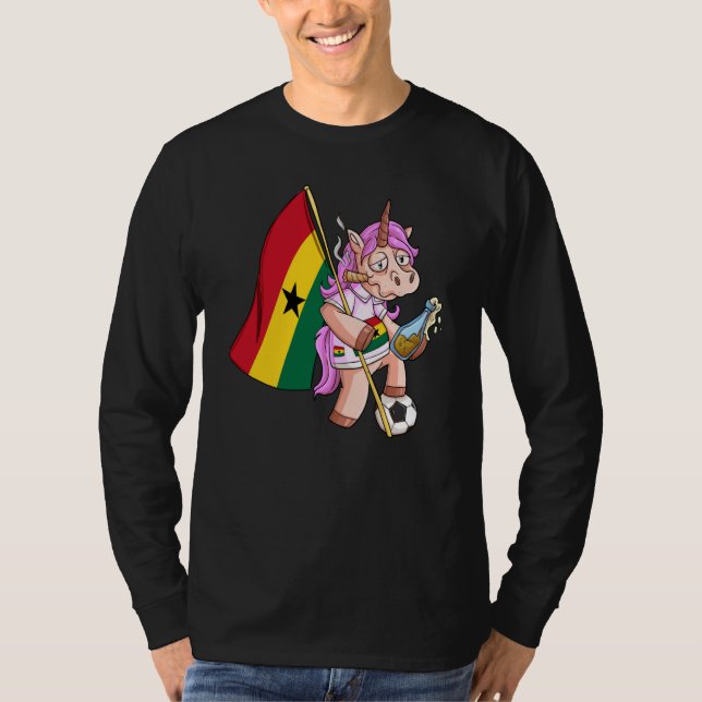 Camiseta Ghana Party Unicorn (Frente)