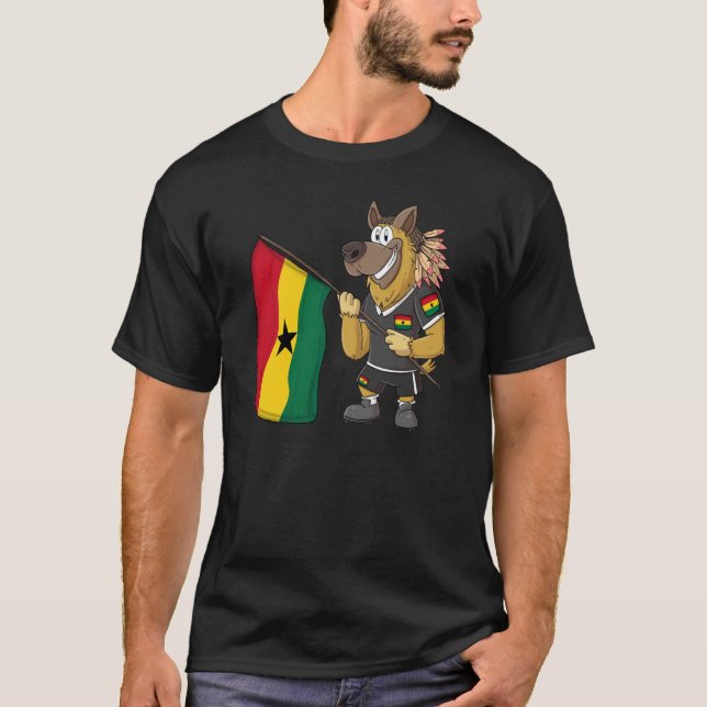 Camiseta Ghana Rasta Dog (Frente)