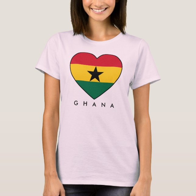 Camiseta Ghana Soccer Heart (Frente)