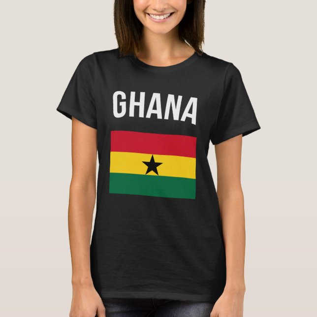 Camiseta Ghana Vacation Souvenir Ghanaian Flag Ghana Flag (Frente)