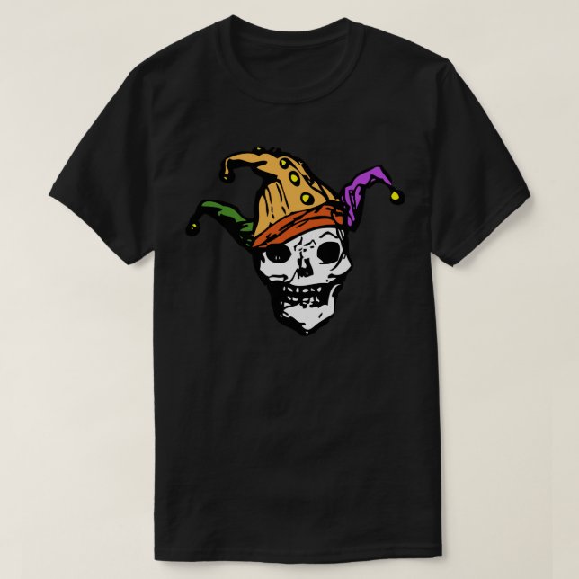 Camiseta Ghasted Jester Skull (Frente do Design)