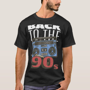 Camiseta Ghetto Blaster de volta para o partido 90 Hip Hip