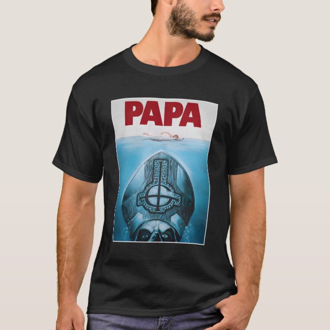 Camiseta Ghost Â€"Papa Poster (Frente)