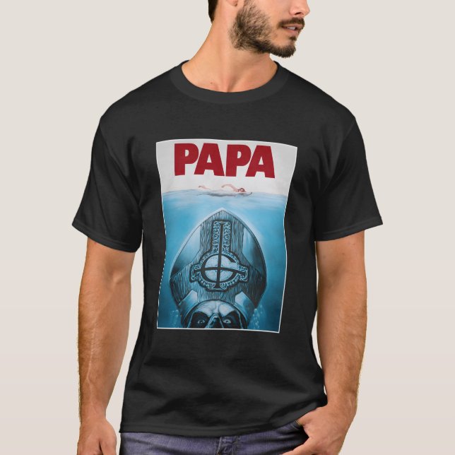 Camiseta Ghost Â€"Papa Poster (Frente)