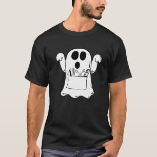 Camiseta Ghost Barber Hairdresser Hairstylist Halloween Cos
