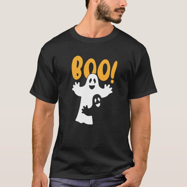Camiseta Ghost Boo Lazy Halloween Figurume Spirit Ghoul (Frente)