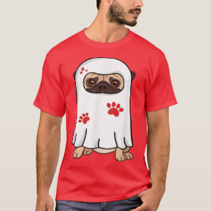 Camiseta Ghost Boo Pug Cute Dog Halloween Costume Pug-o-wee