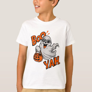 Camiseta Ghost Boo Yah Dia de as Bruxas engraçado Shirt Spo