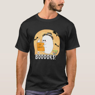 Camiseta Ghost Book Reading Halloween Books Reading Teache