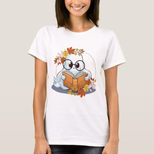 Camiseta Ghost Books Engraçado Nerd do Livro Fantasma