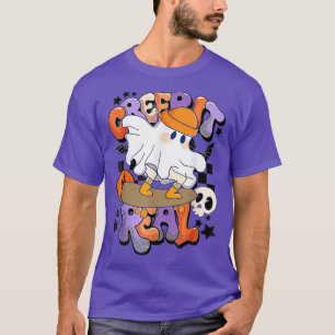 Camiseta Ghost Boy Verdadeiro Vintage Retro Halloween Fa